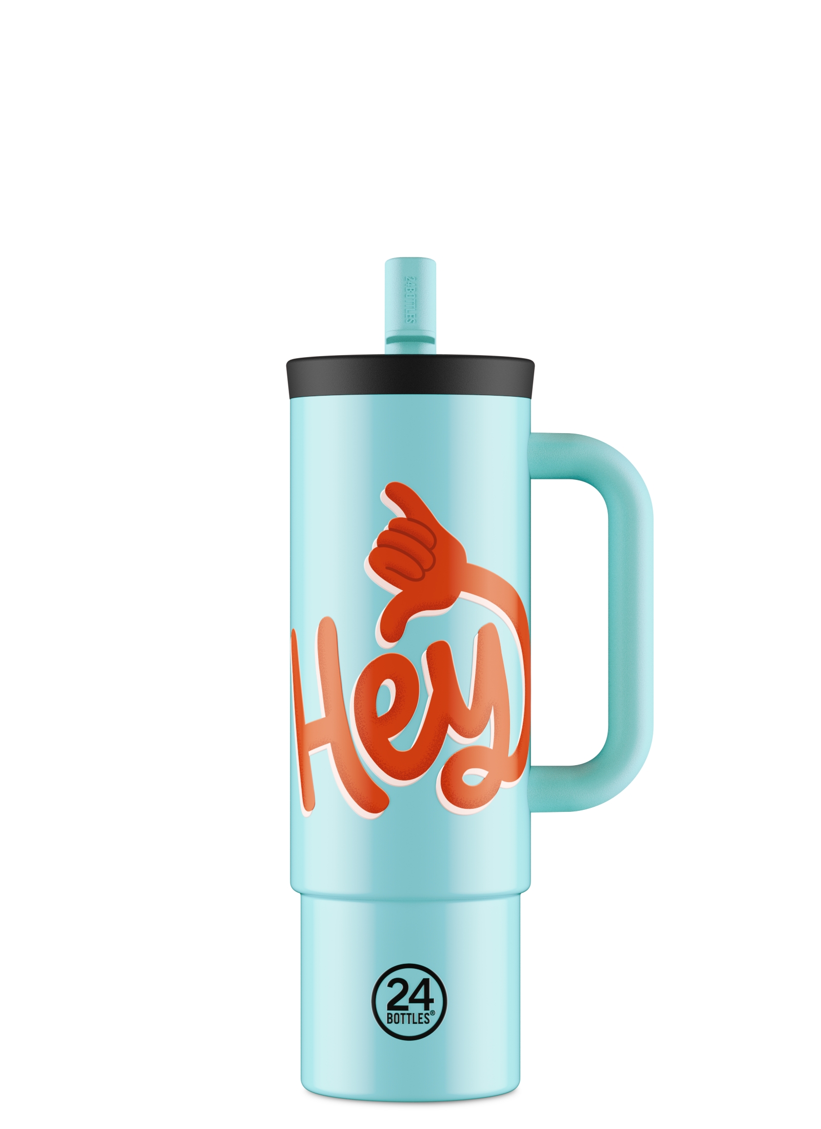 Straw Cup Hey! Blue - 800 ml