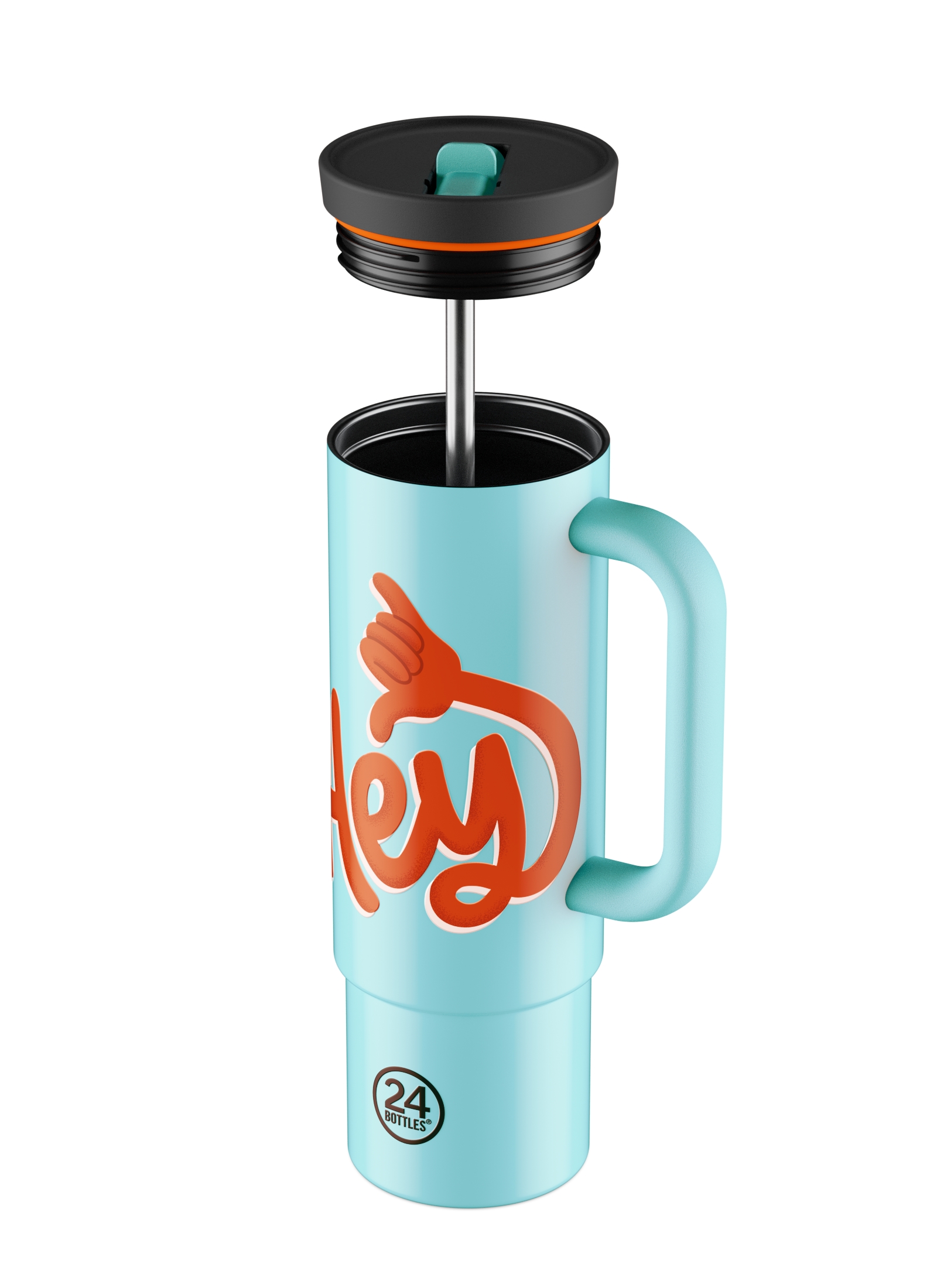 Straw Cup Hey! Blue - 800 ml