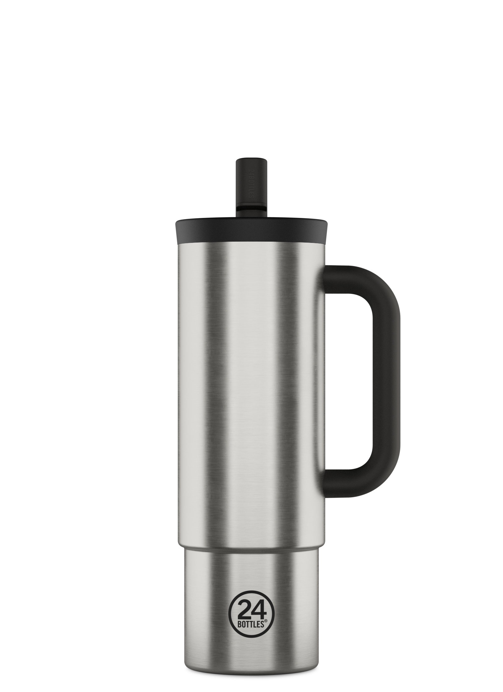 Straw Cup Brushed Steel - 800 ml