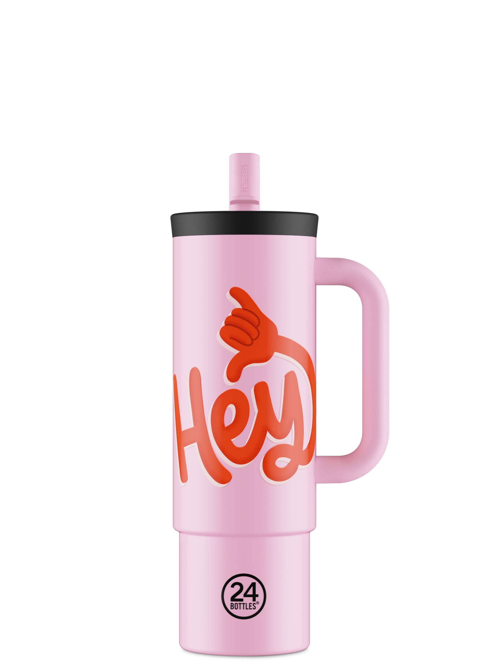 Straw Cup Hey! Pink - 800 ml