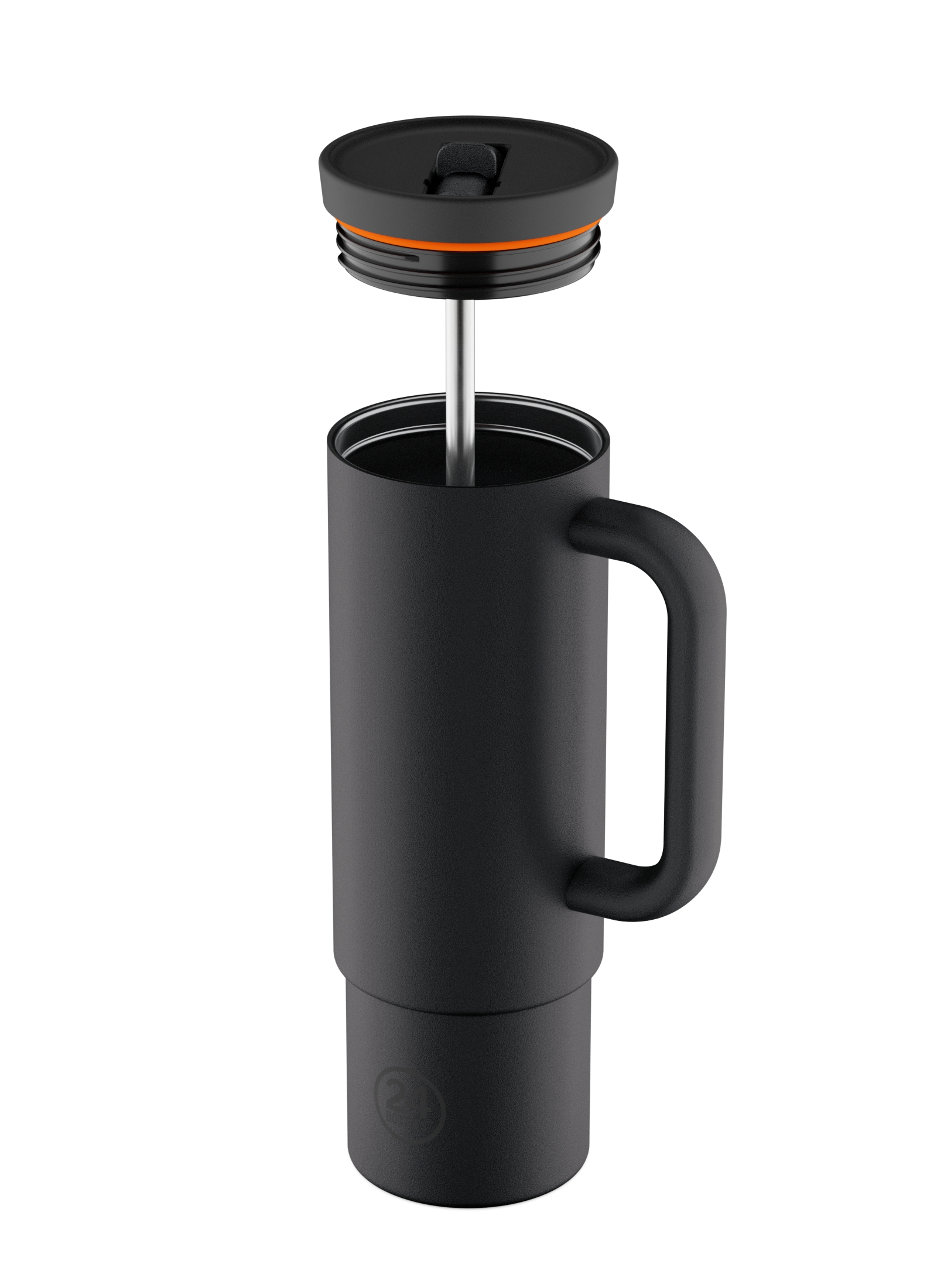 Straw Cup Tuxedo Black - 800 ml