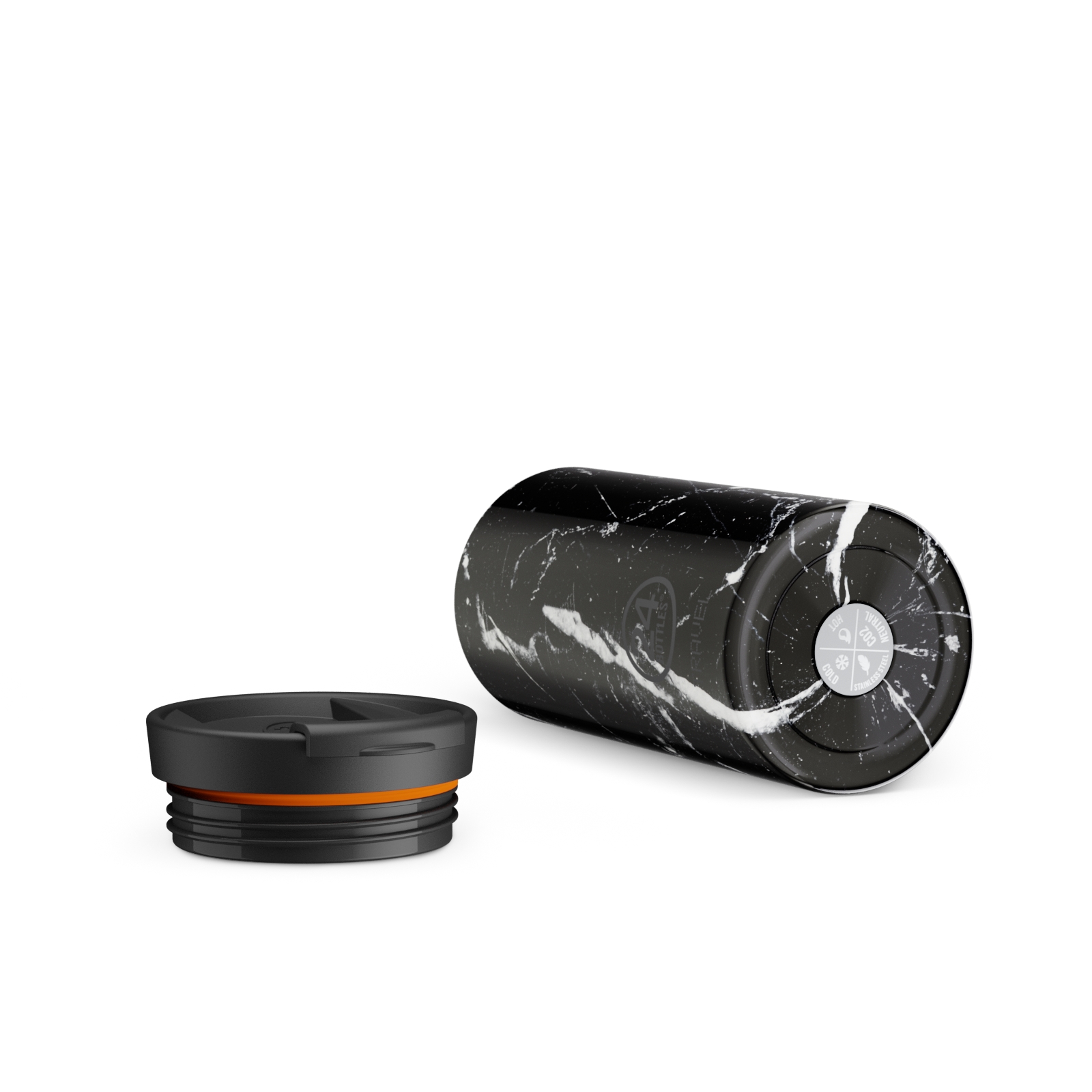 Travel Tumbler Black Marble - 600 ml