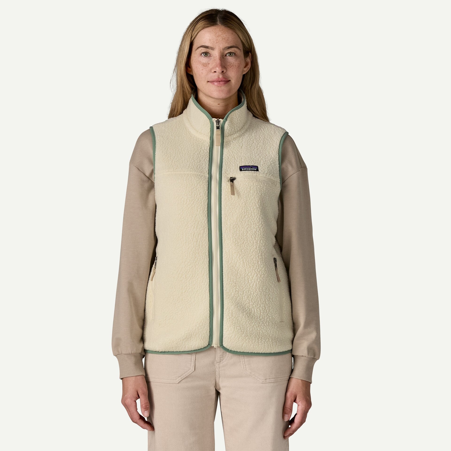 Women's Retro Pile Fleece Vest