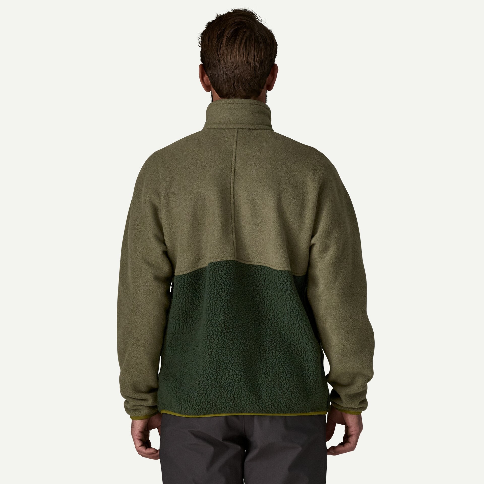 Men's Retro Pile Half-Snap Fleece Pullover