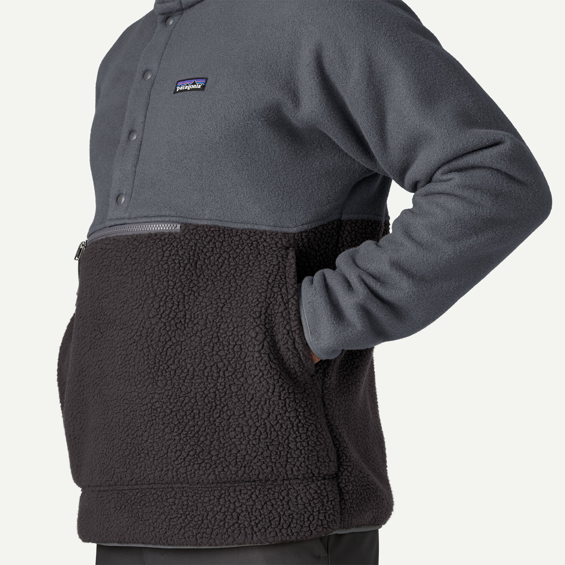 Men's Retro Pile Half-Snap Fleece Pullover