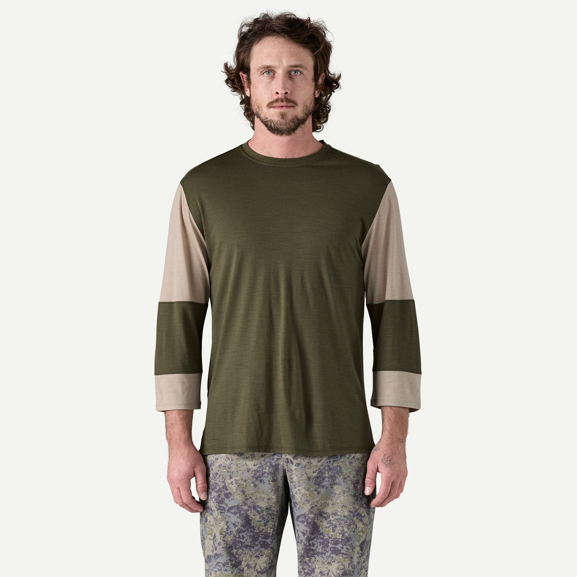 Men's Merino Blend 3/4-Sleeved Bike Jersey