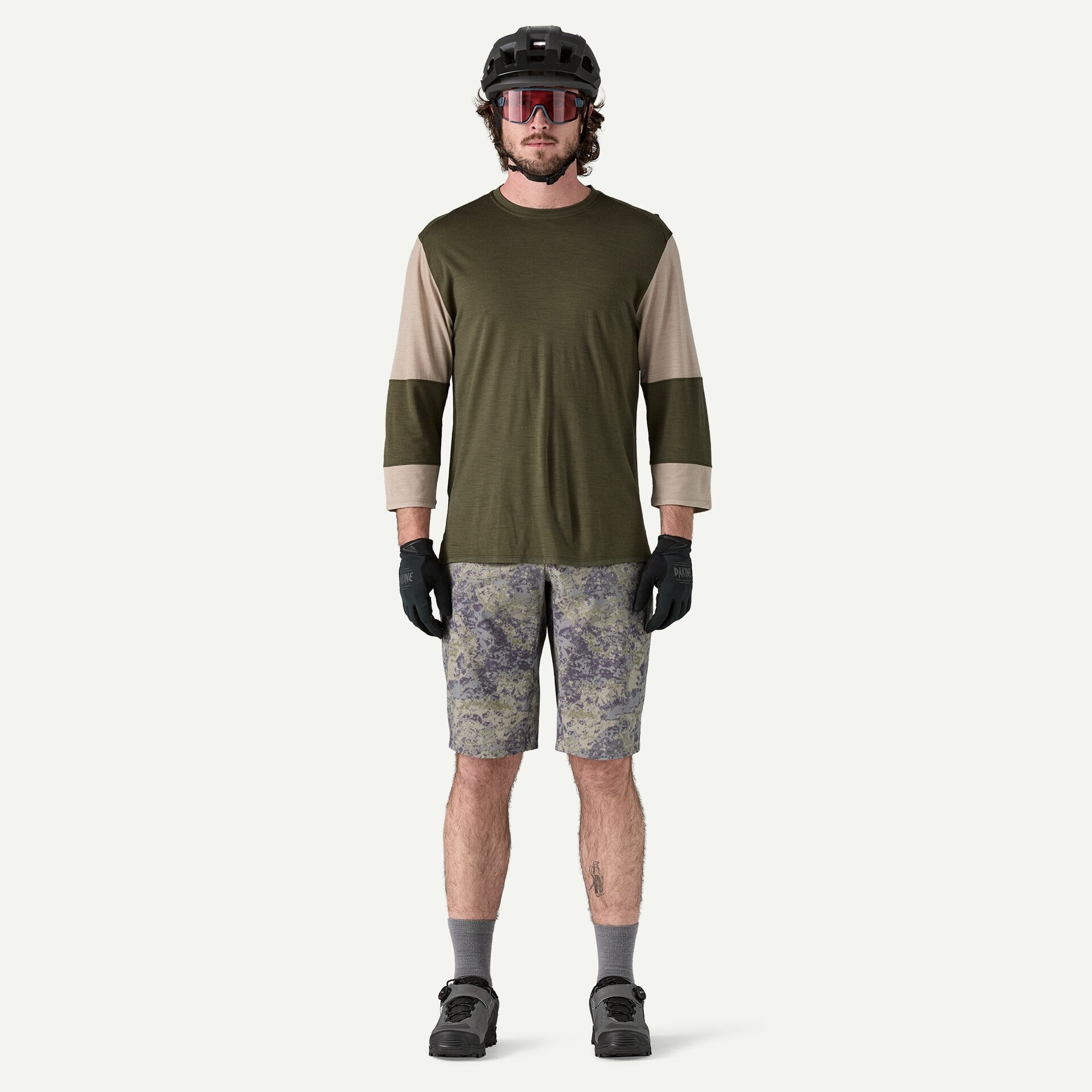 Men's Merino Blend 3/4-Sleeved Bike Jersey