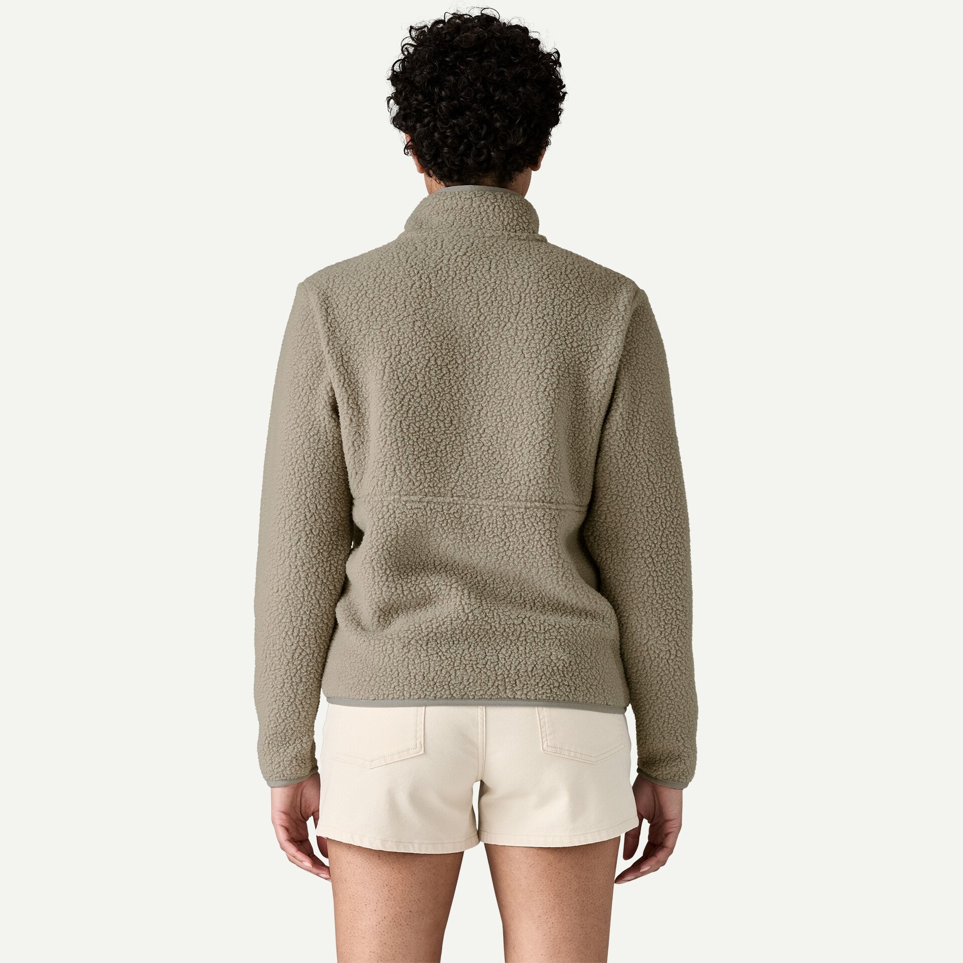 Women's Retro Pile Fleece Marsupial Pullover