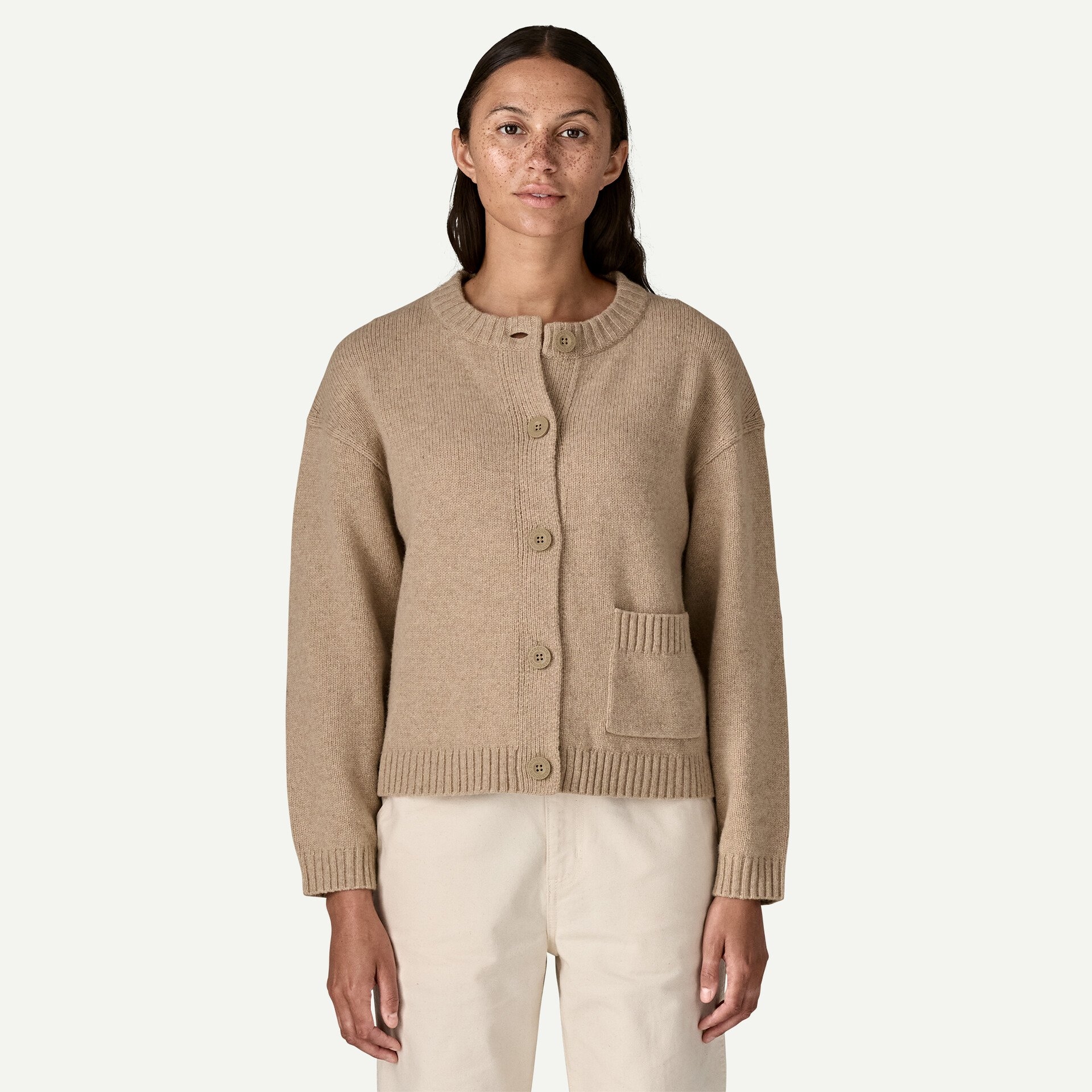 Women's Recycled Wool-Blend Sweater Jacket