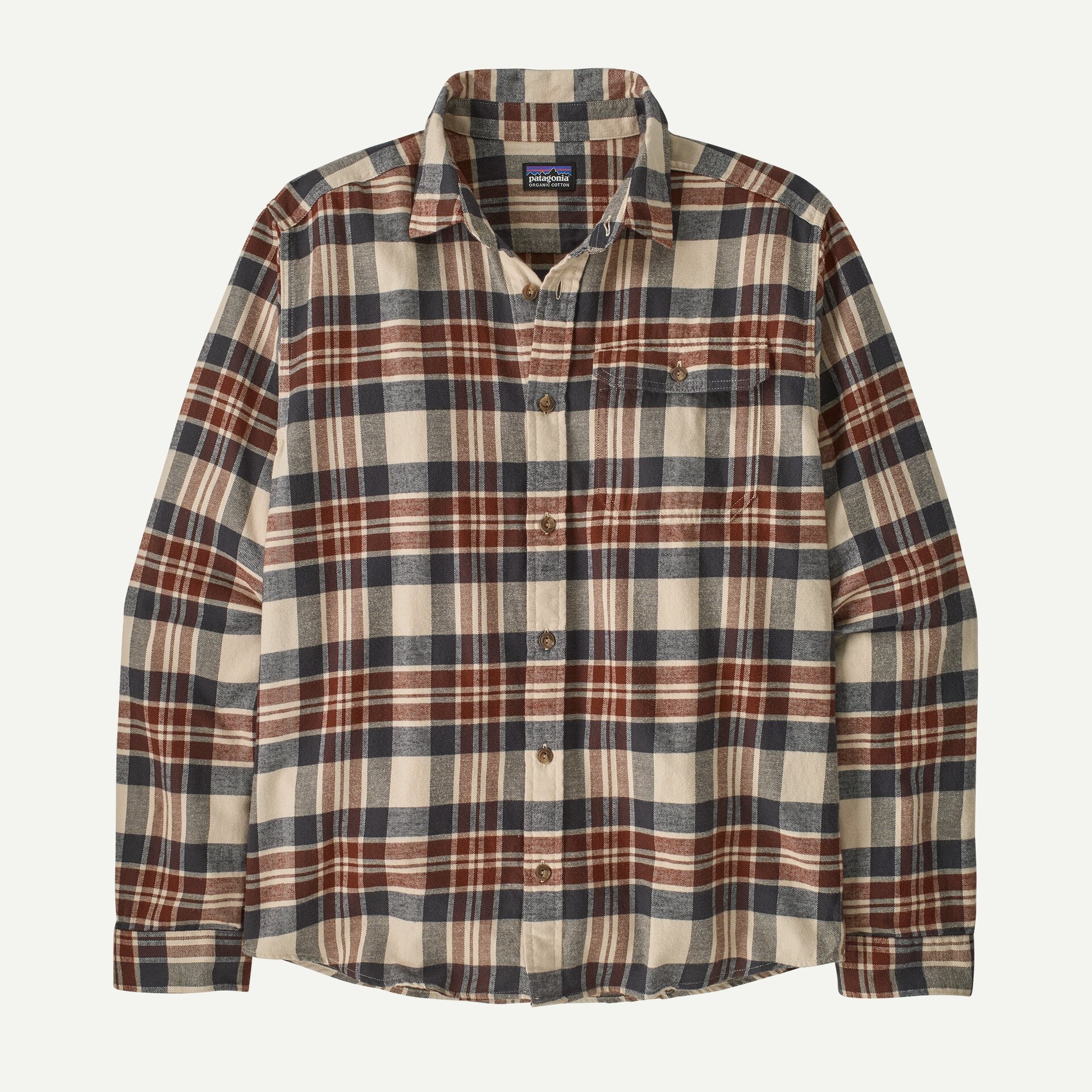 Men's Long-Sleeved Lightweight Fjord Flannel Shirt