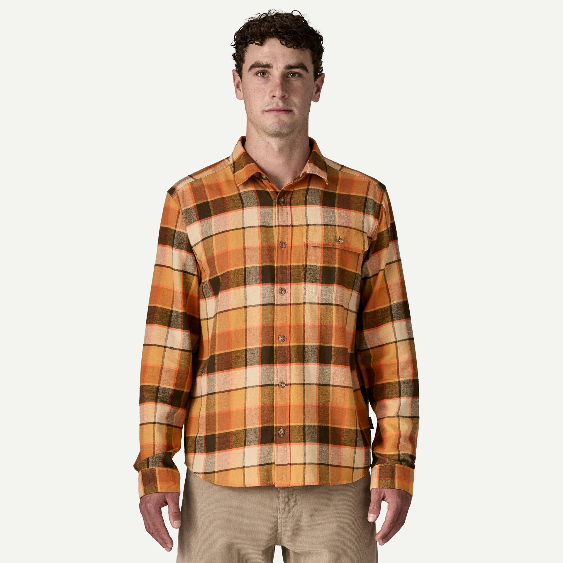 Men's Long-Sleeved Lightweight Fjord Flannel Shirt