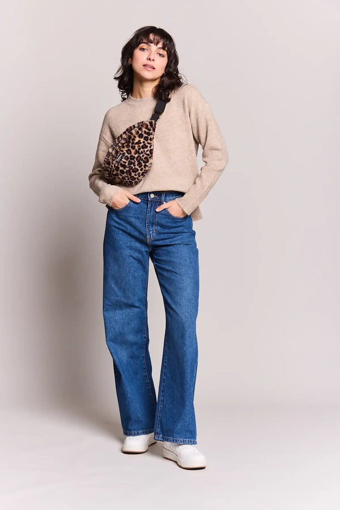 Sac banane Olivia fausse fourrure Léopard