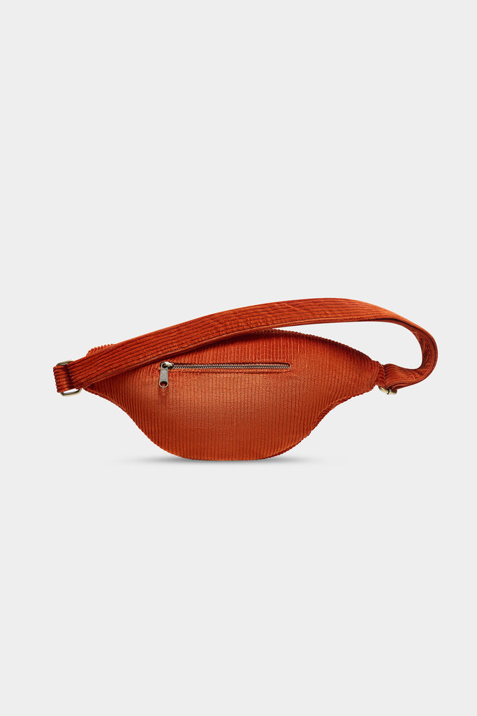 Sac banane L Sasha Velours Brique