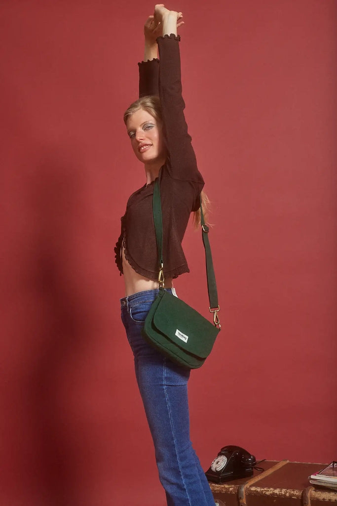 Sac à main matelassé Margault Sapin