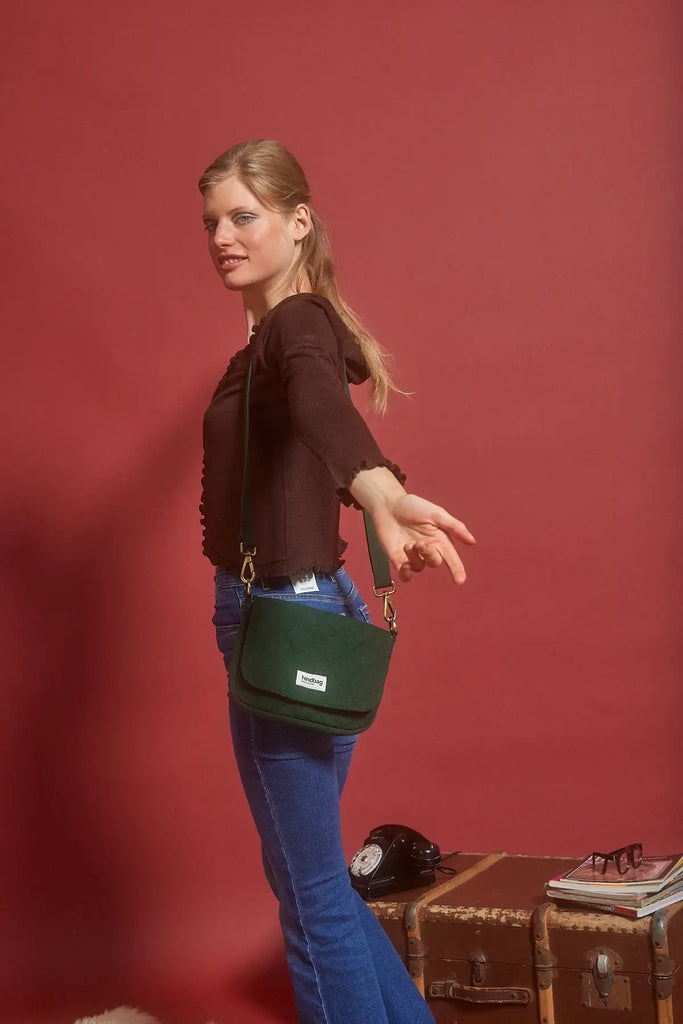 Sac à main matelassé Margault Sapin