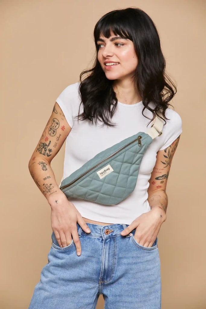 Sac banane matelassé Olivia Sauge