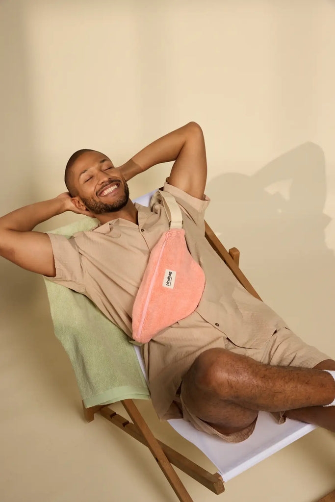 Sac banane Olivia Éponge rose corail