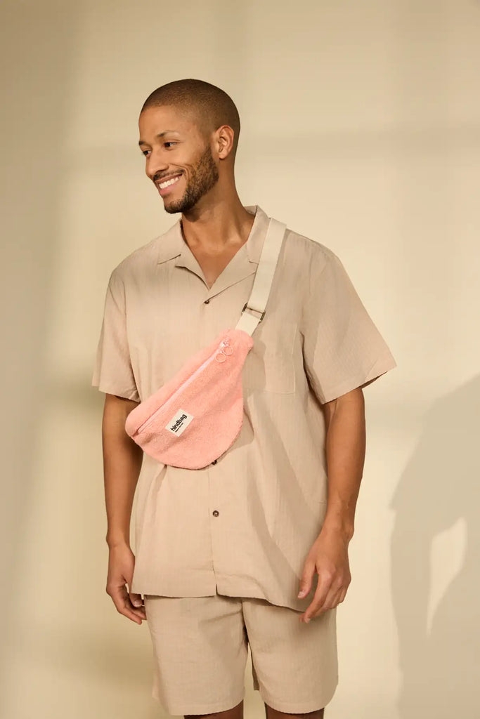 Sac banane Olivia Éponge rose corail