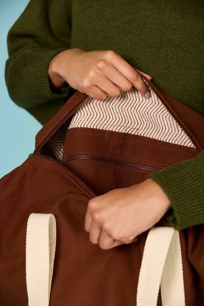 Sac polochon Simon Chocolat