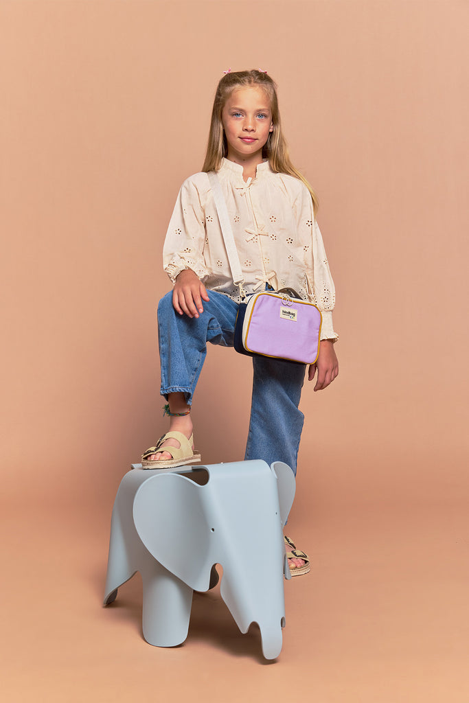 Lunchbag enfant Elsa Tricolore Lilas