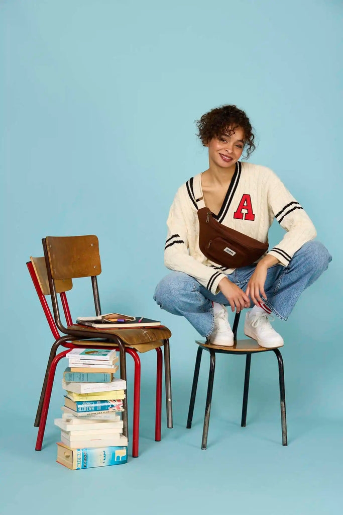 Sac banane XL Sofia Chocolat