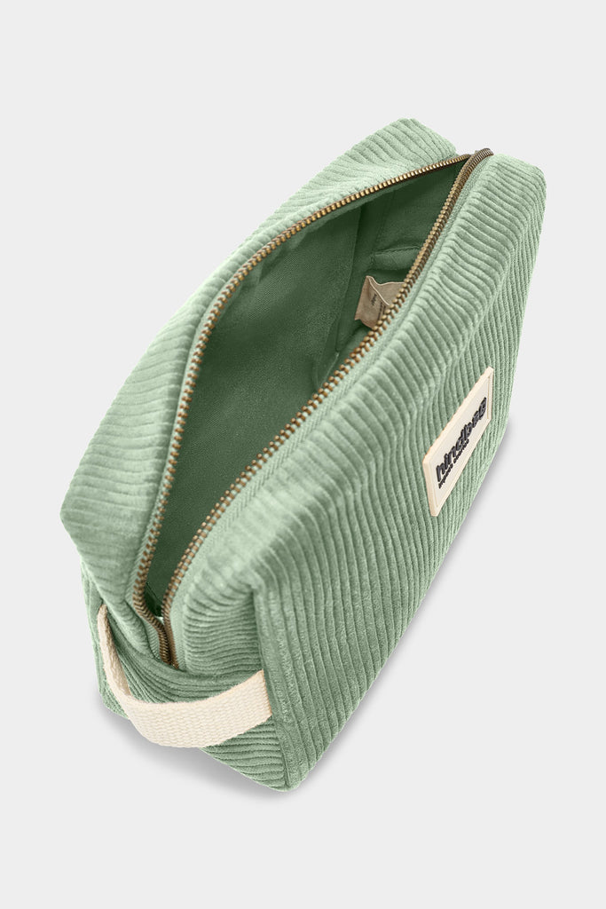 Trousse de toilette Leon Velours Vert d'eau