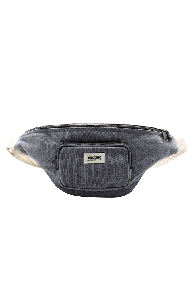 Sac banane XL Sofia Denim Gris