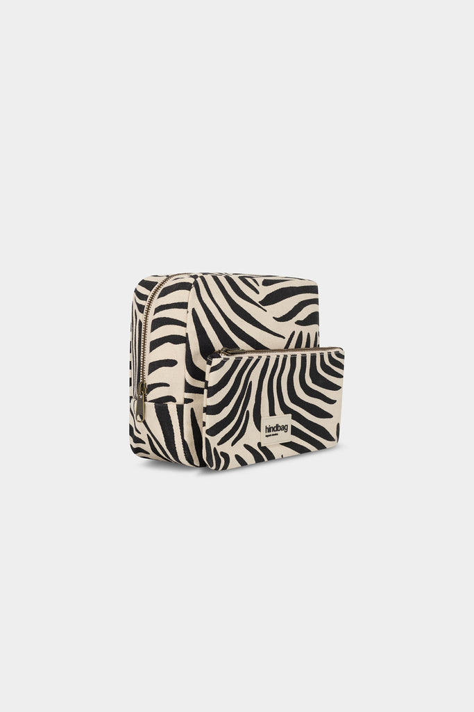 Trousse de toilette XL Alix Zèbre écru