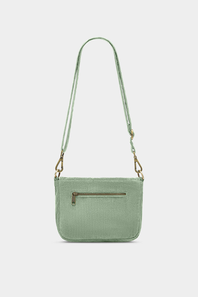 Sac à main Margault Velours Vert d'eau