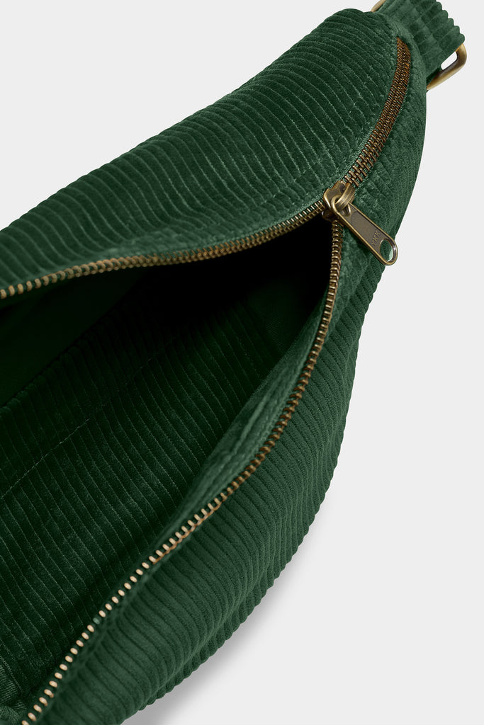 Sac banane L Sasha Velours Sapin