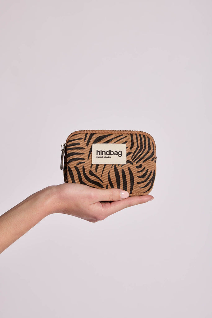 Porte monnaie Lili Zèbre cannelle