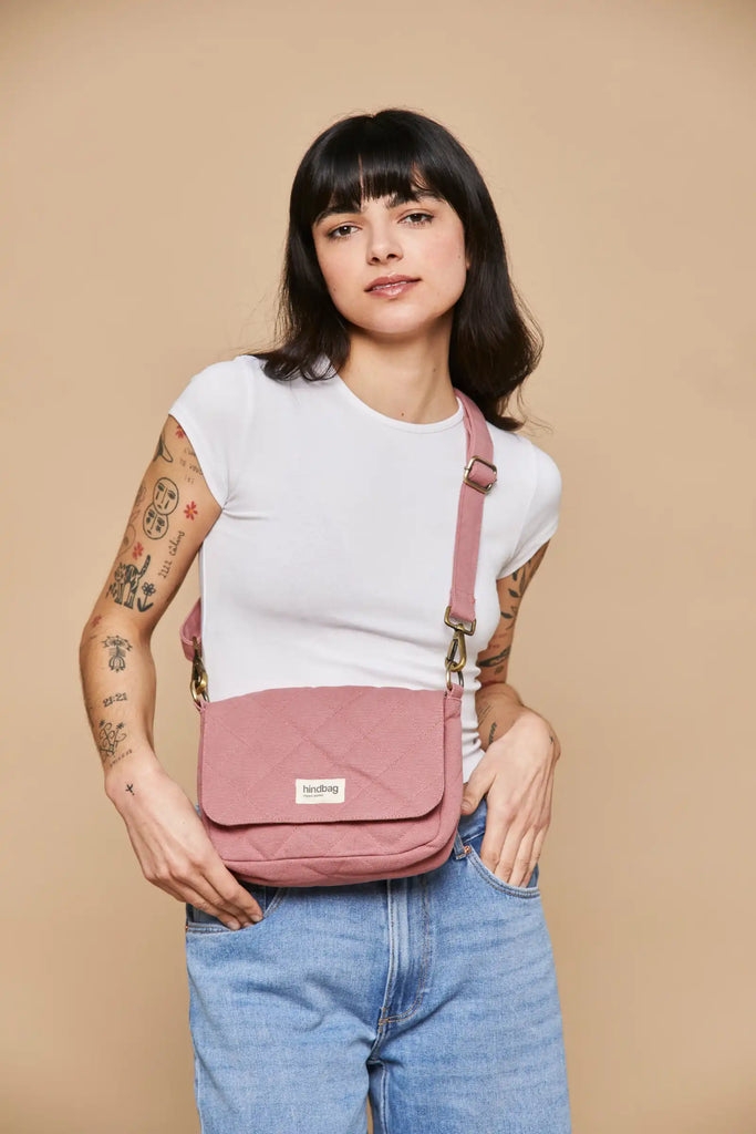 Sac à main matelassé Margault Blush