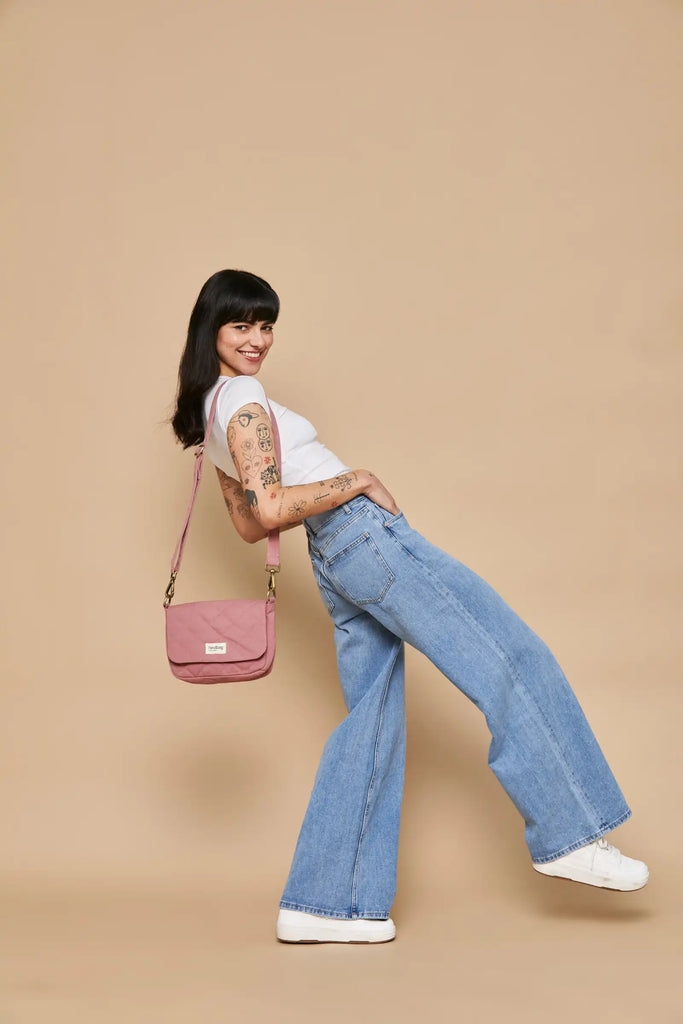 Sac à main matelassé Margault Blush