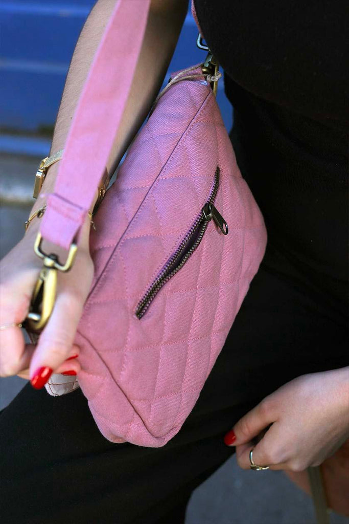 Sac à main matelassé Margault Blush