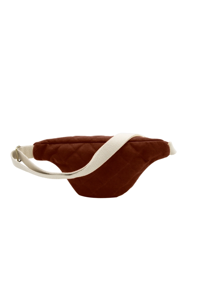 Sac banane matelassé Olivia Chocolat