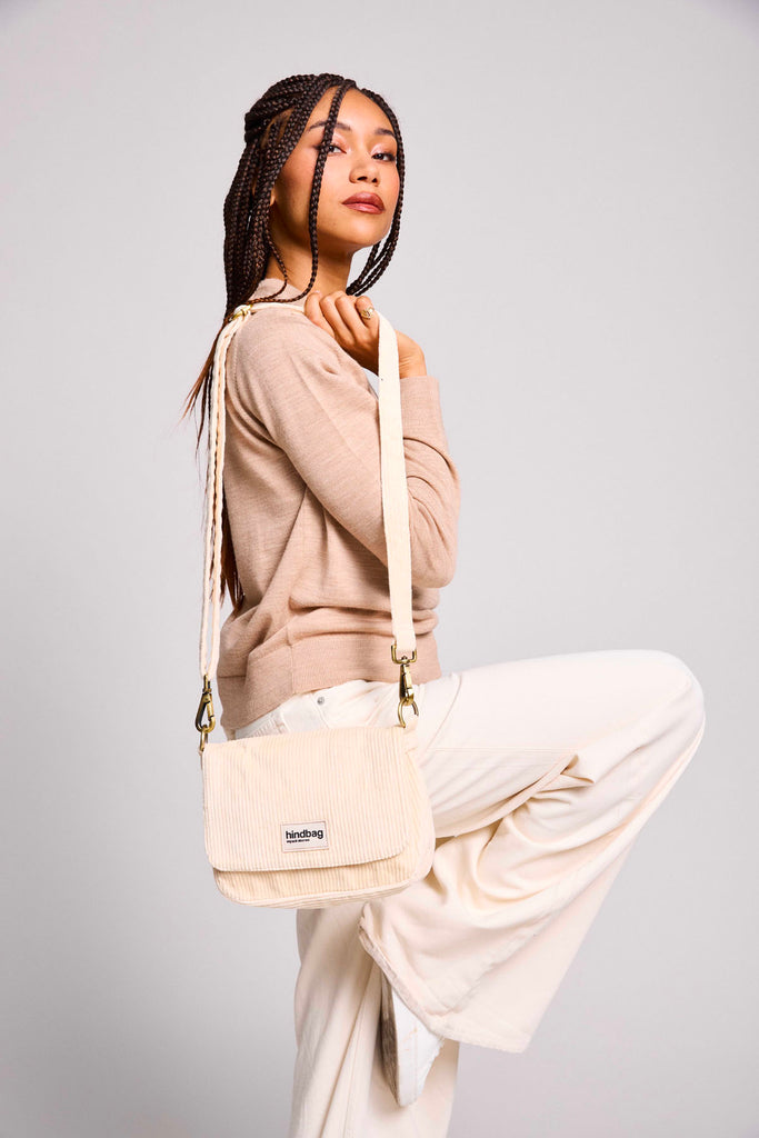 Sac à main Margault Velours Beige