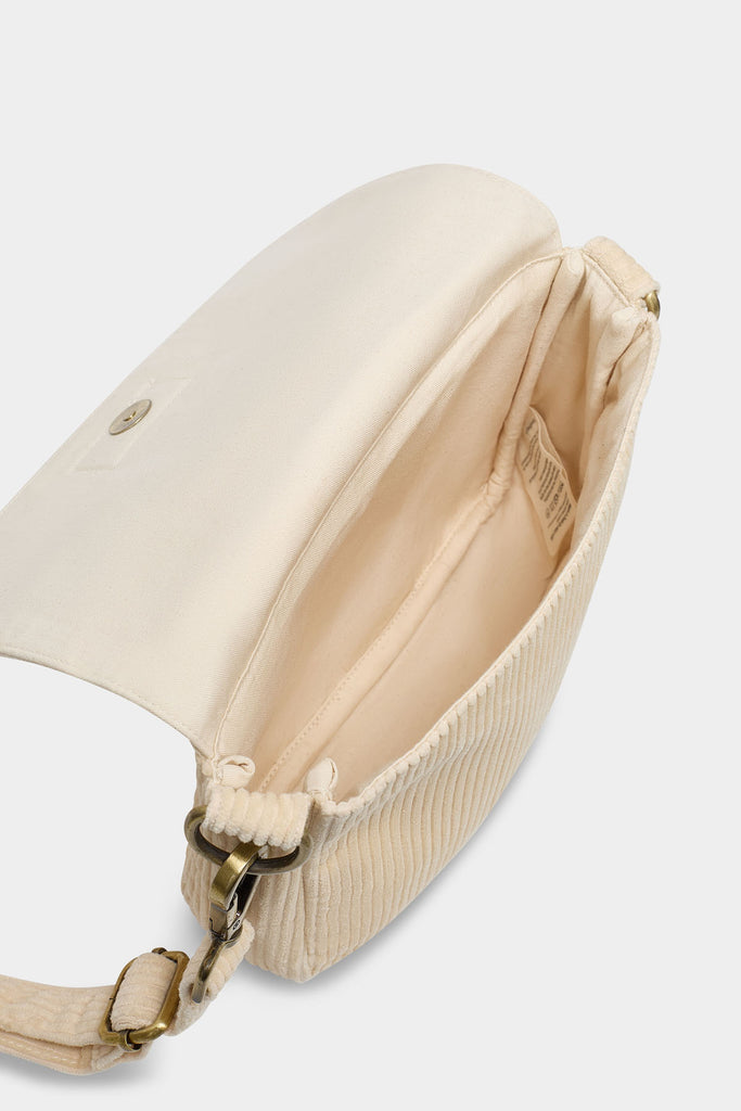 Sac à main Margault Velours Beige