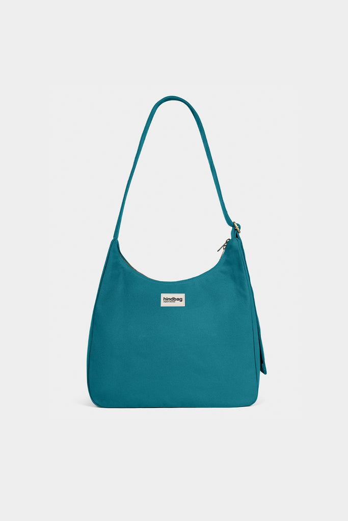 Sac hobo Claire Bleu paon