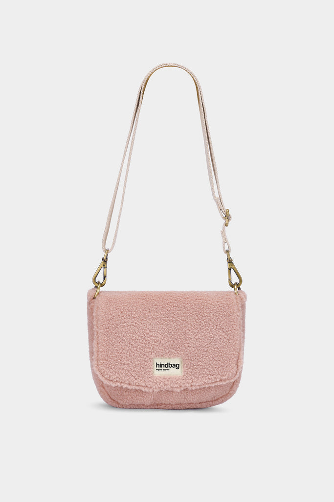Sac à main Margault Teddy Rose poudré