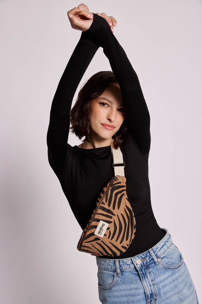 Sac banane Olivia Zèbre cannelle