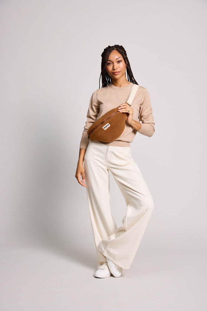 Sac banane Olivia Teddy Brun