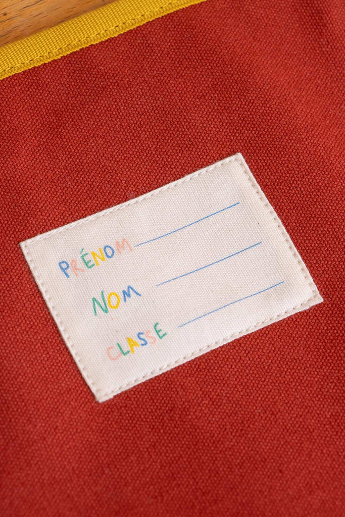 Cartable Léo Tricolore Terracotta