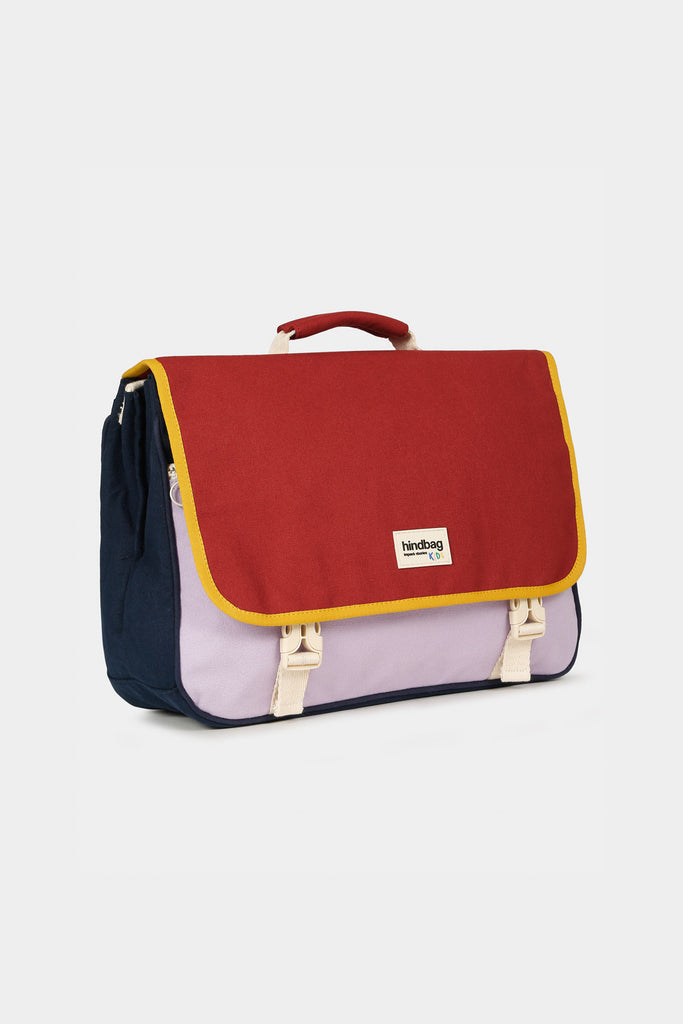 Cartable Léo Tricolore Terracotta