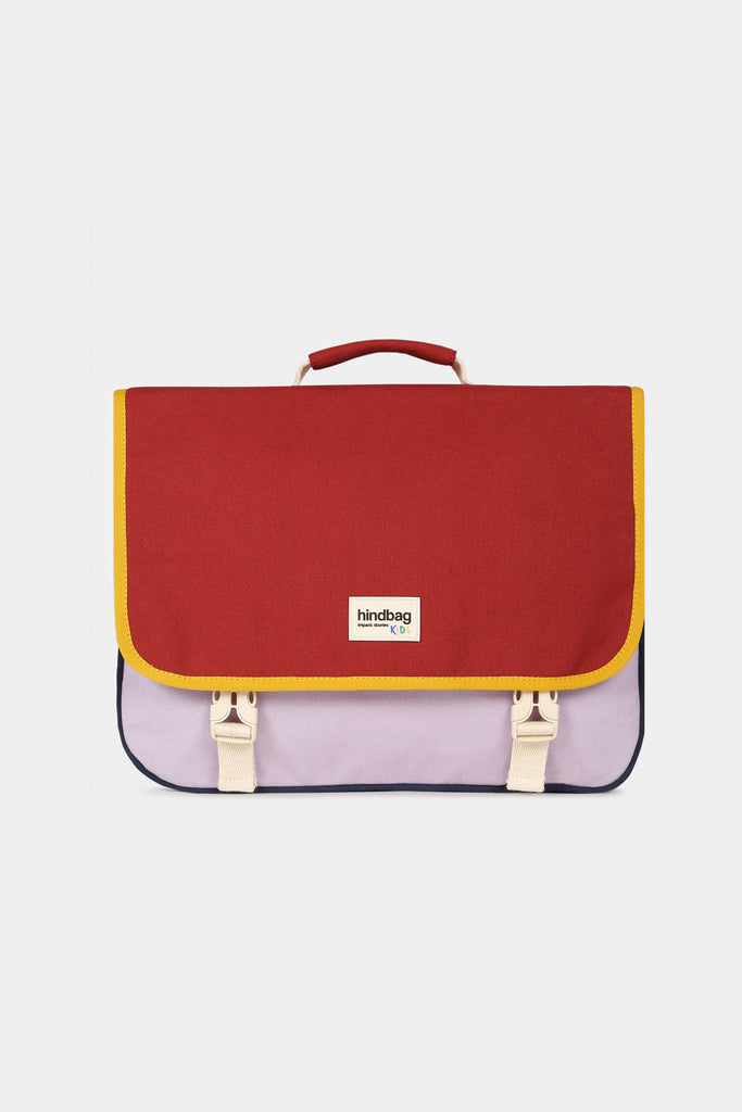 Cartable Léo Tricolore Terracotta