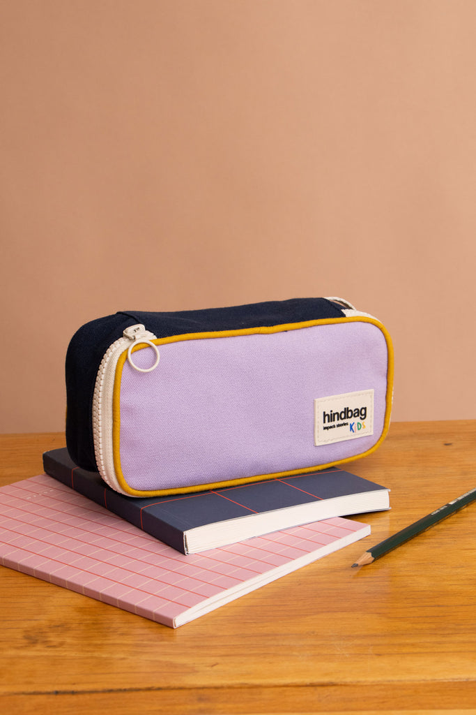 Trousse Max Tricolore Lilas