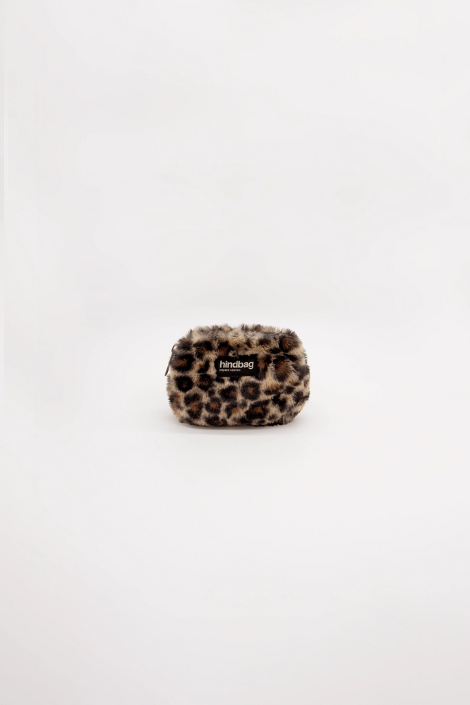 Porte-monnaie Lili fausse fourrure Léopard