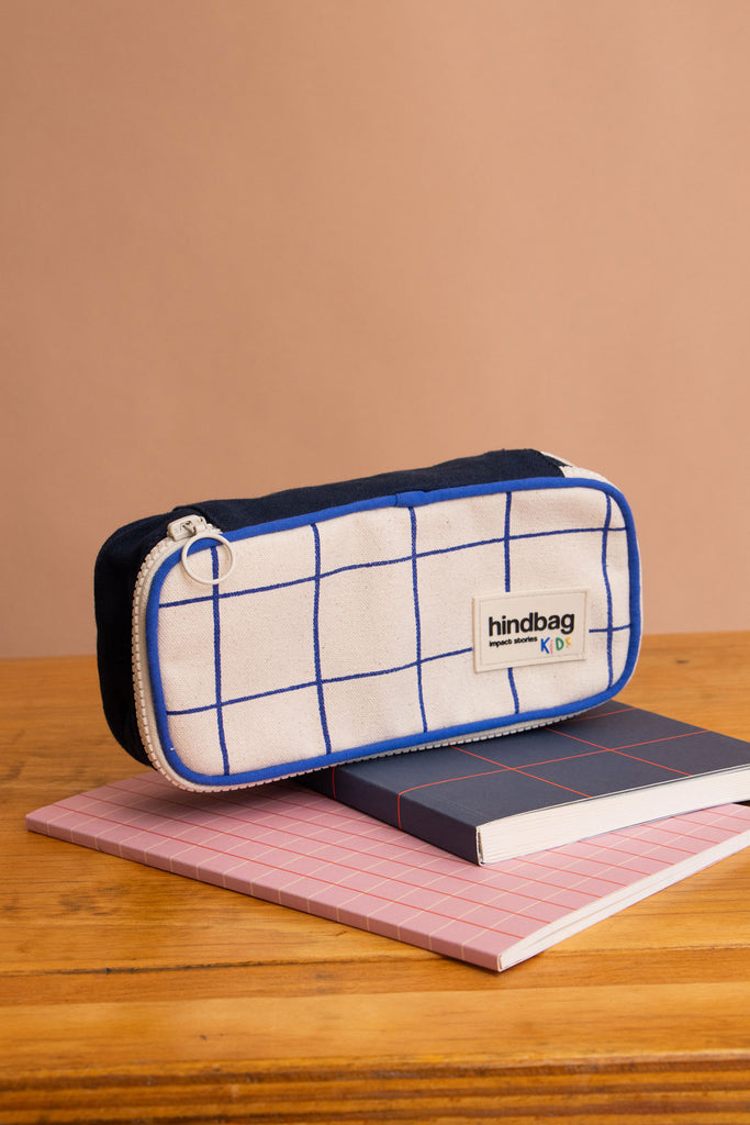 Trousse Max Tricolore Carreaux