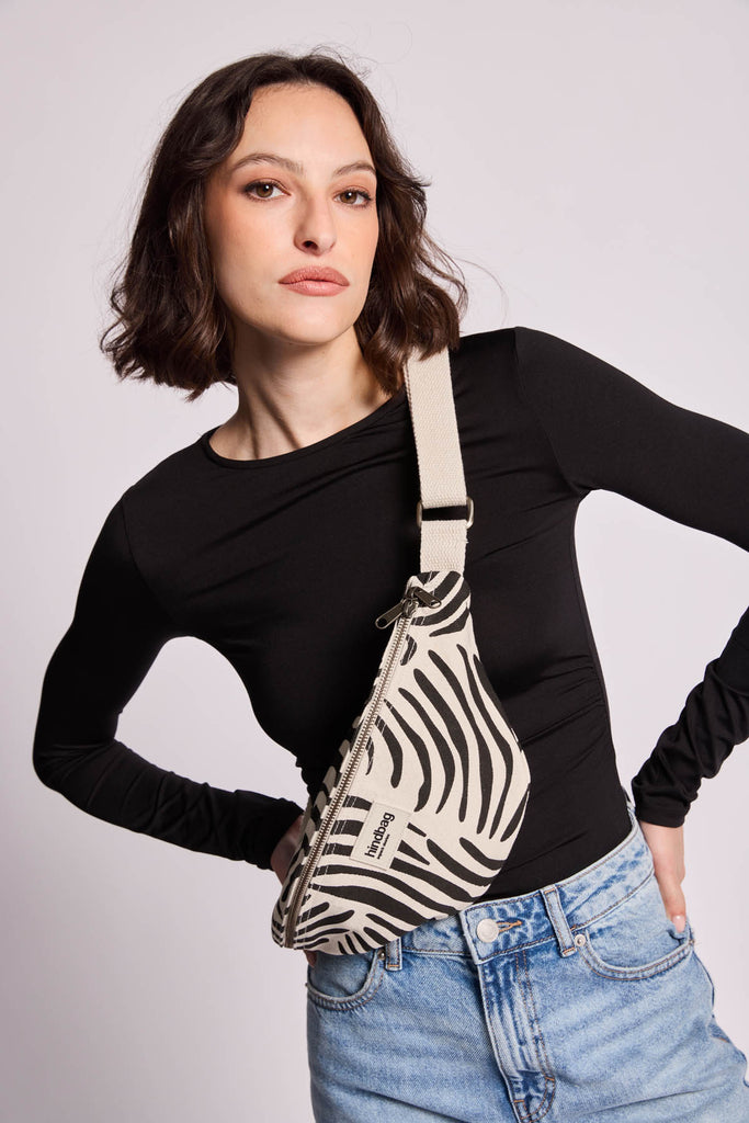 Sac banane Olivia Zèbre écru