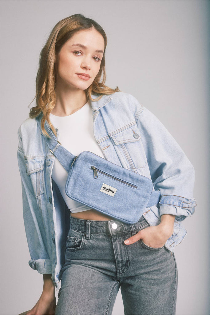 Sac banane Harry Denim Bleu