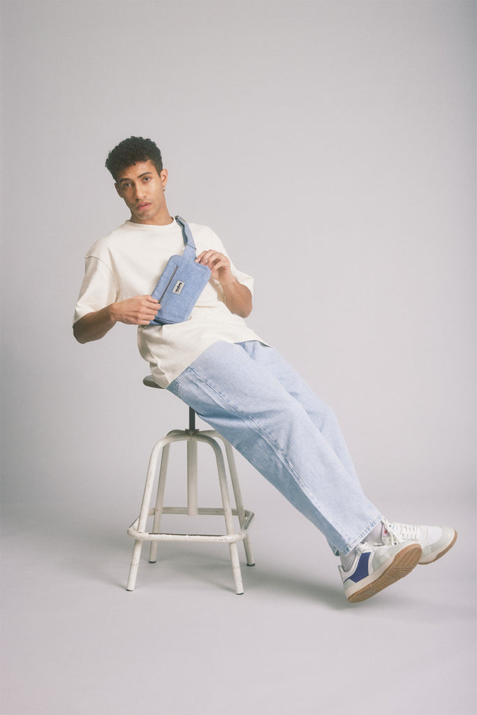 Sac banane Harry Denim Bleu